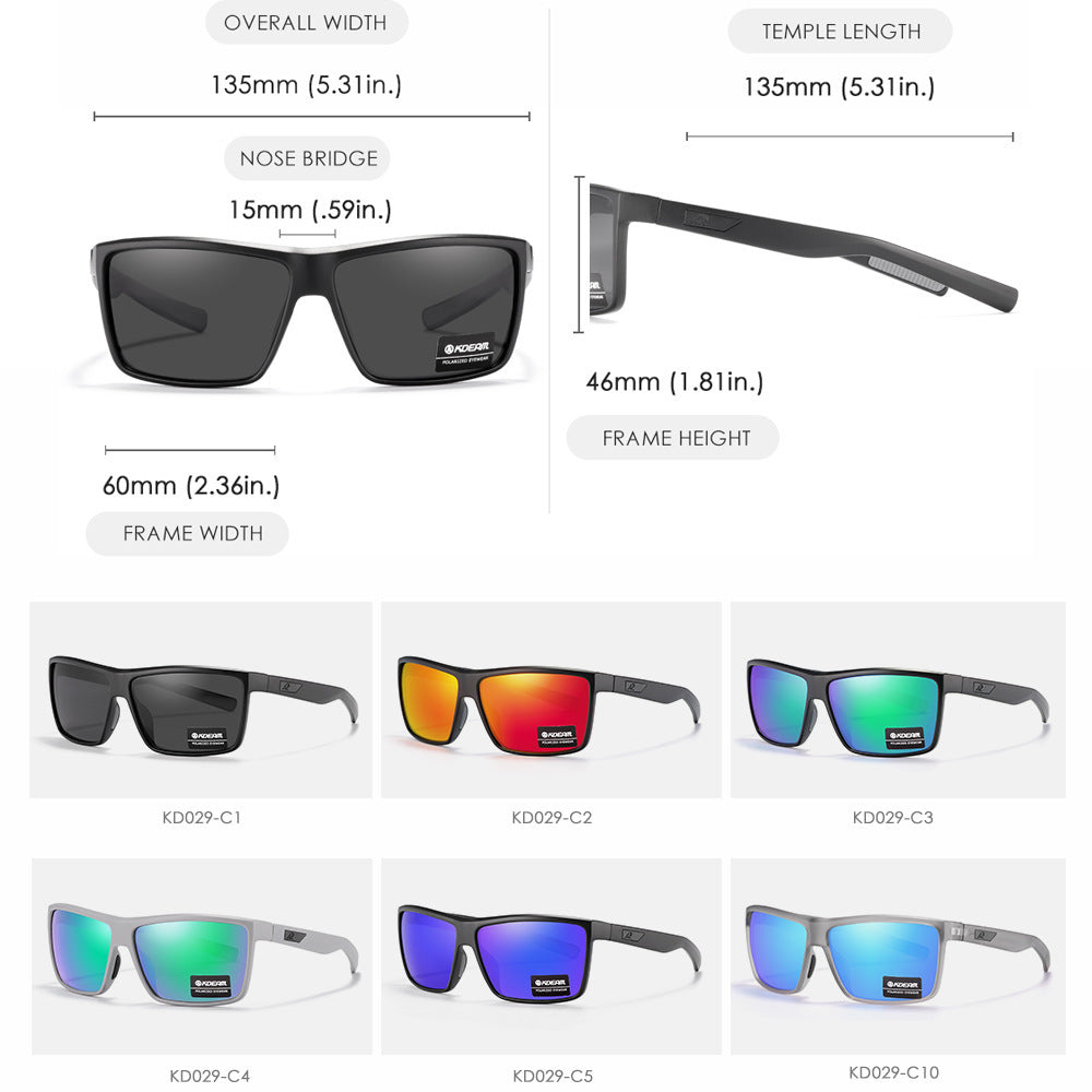 Sports Fishing Glasses with Silicone Nose Pad
