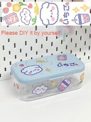 Cute Home Dust Cover Transparent Storage Box