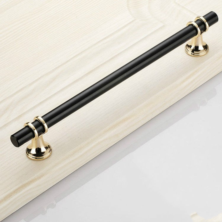 Gold Modern Minimalist American Style Black Cabinet Handle