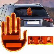 Funny LED Illuminated Car Gesture Light with Remote, Middle Finger Road Rage Sign Lamp