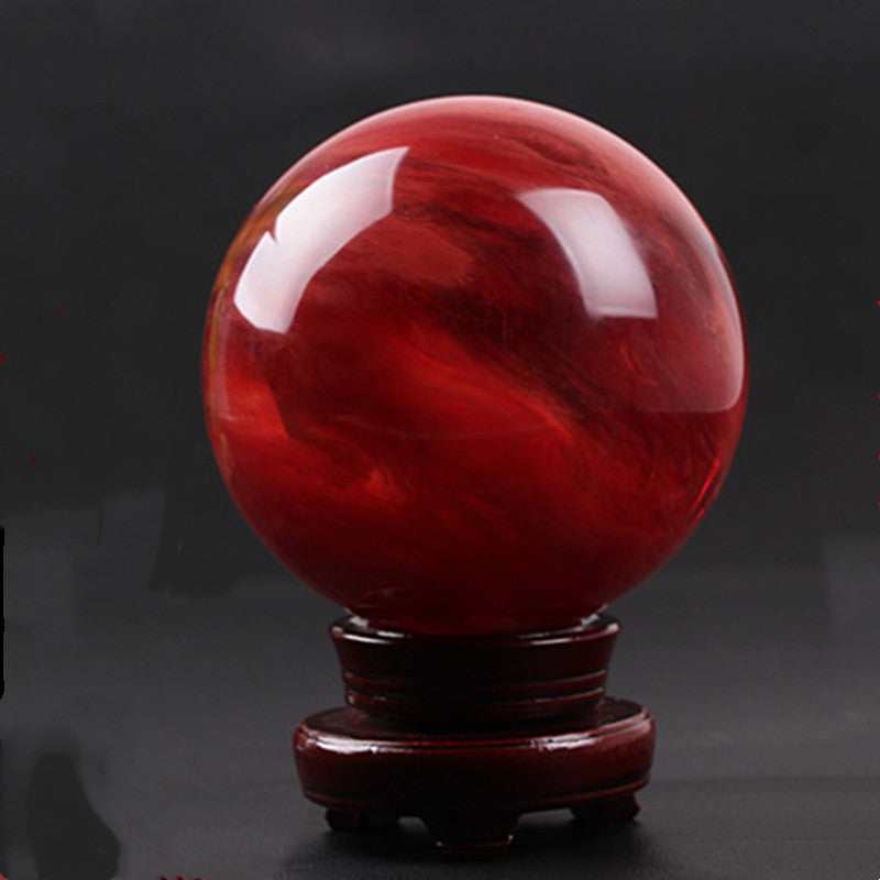 Home Red Crystal Ball Ornaments