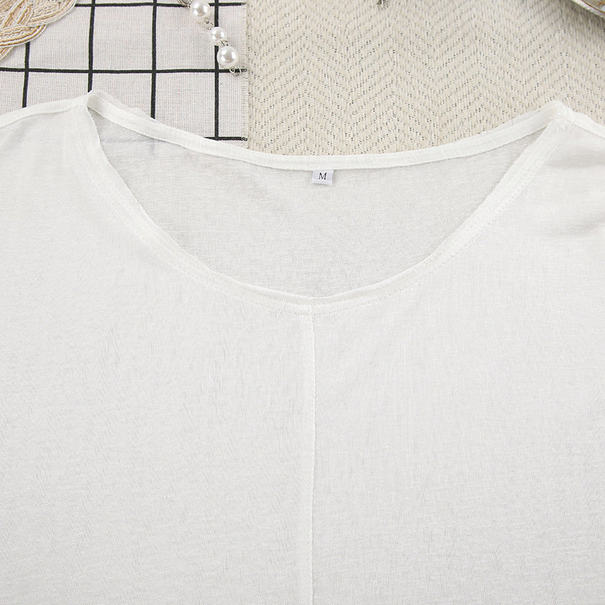 Women's Polyester Lounge Set White Casual European Style