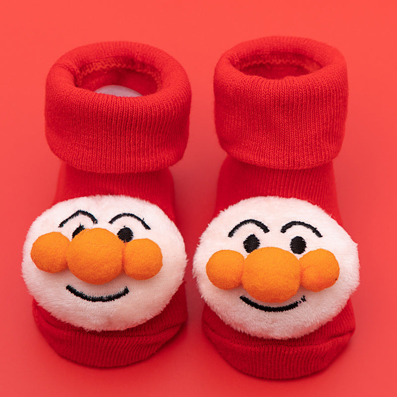 Spring And Autumn Non-slip Not Feel Tight With Feet Cartoon Room Socks