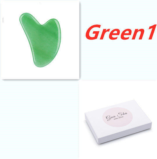 Jade Scraping Massage Tool – Gua Sha Scraper Board for Face & Body