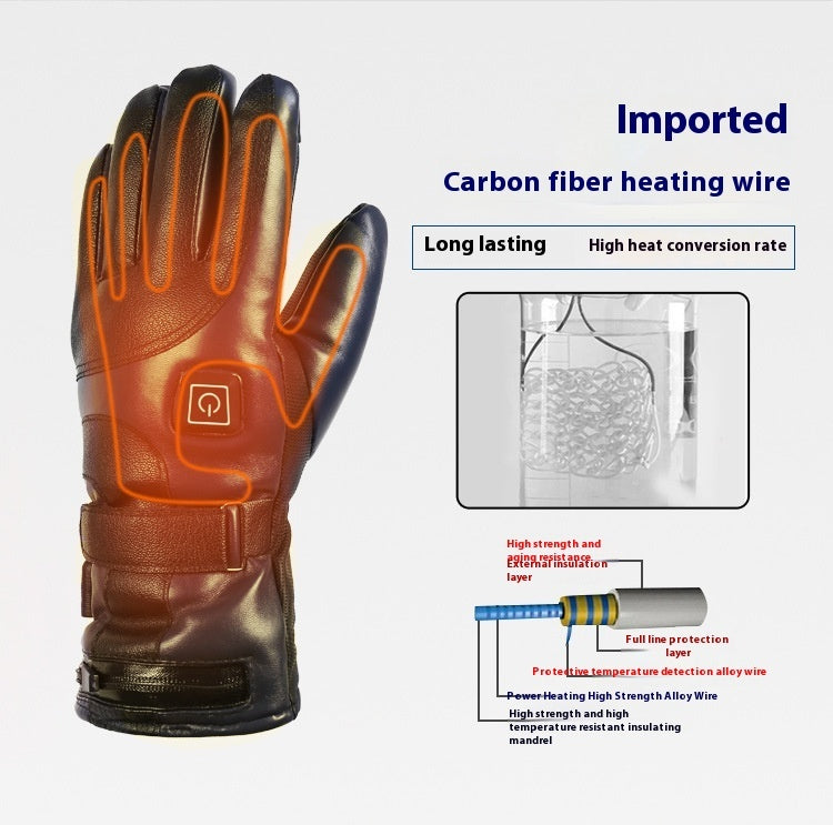 Full Finger Warm Waterproof Motorcycle Gloves – Outdoor Heating