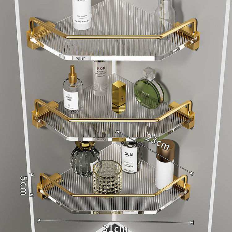 Clear Acrylic Bathroom Shelves – Wall-Mounted Floating Organizer