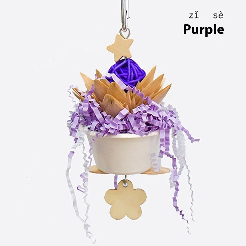 Parrot Flower Clumps Bite Toy