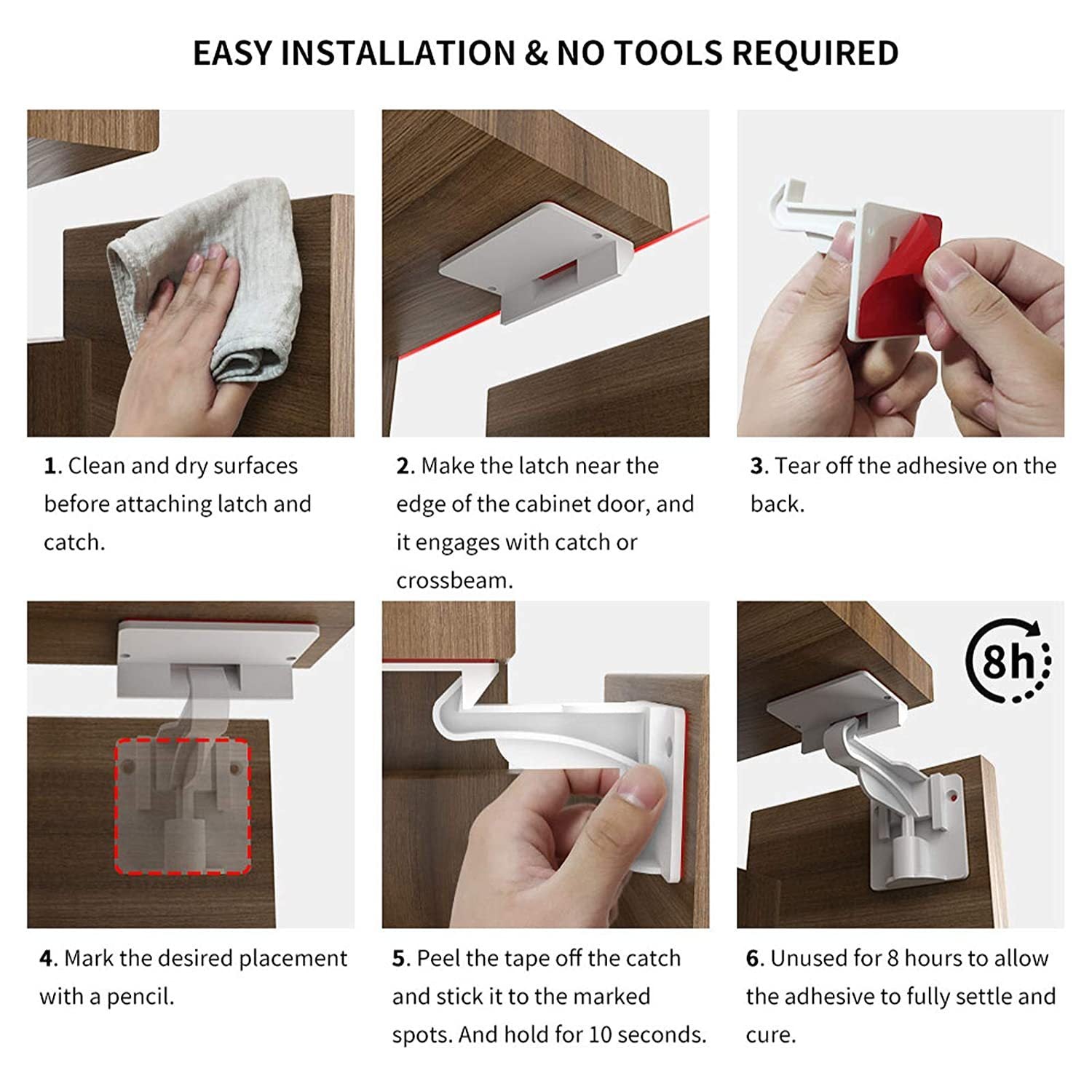 Children's Invisible Cabinet Door Safety Lock