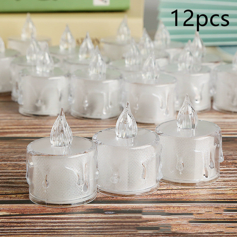 LED Lights Electronic Candle Lighted Tea Wax Home Decor Candles Lamp