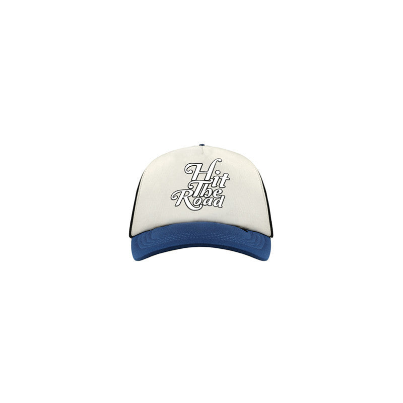Retro Blue and White Matching Caps for Couples – Trendy National Style Hats