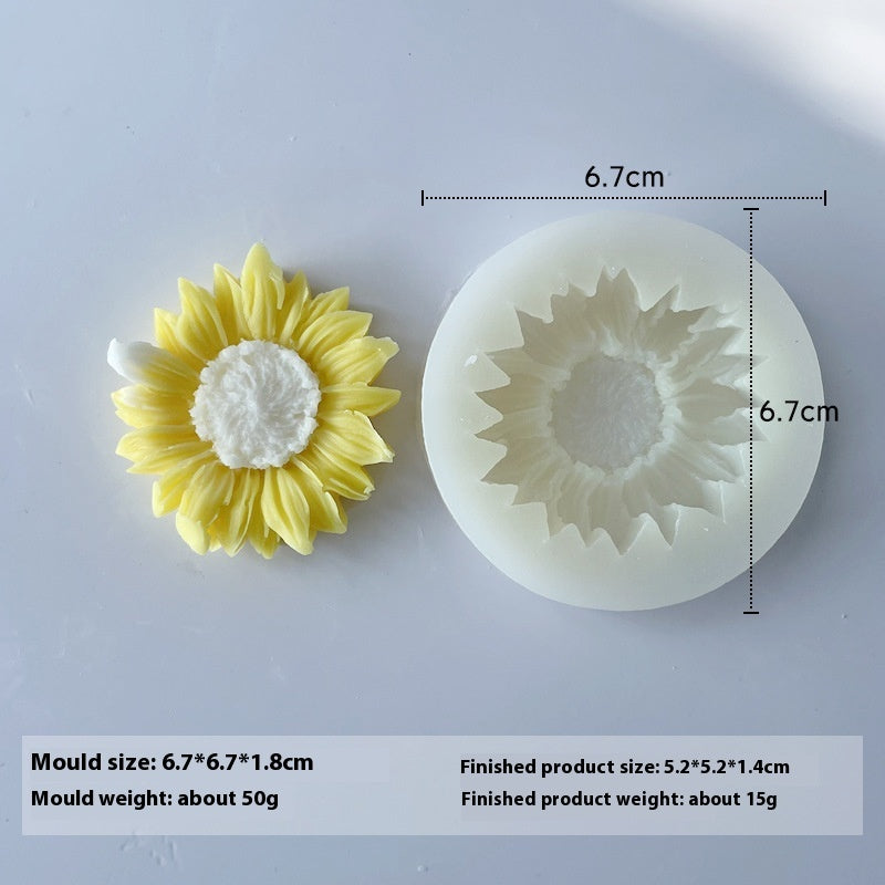 Flower Aromatherapy Candle Silicone Mold DIY