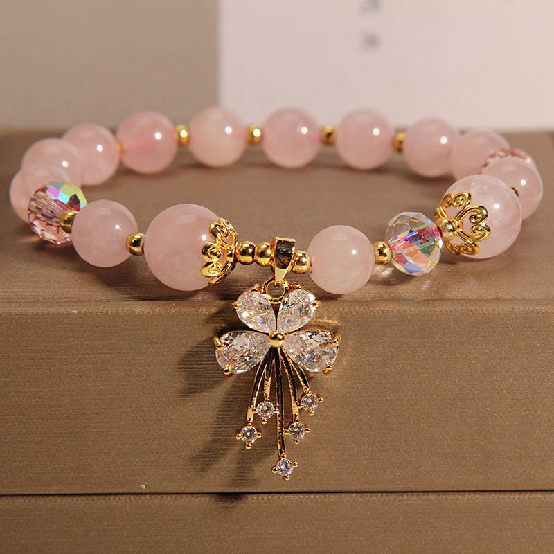 Amethyst Mori Normcore Style Lucky Pearl Bracelet