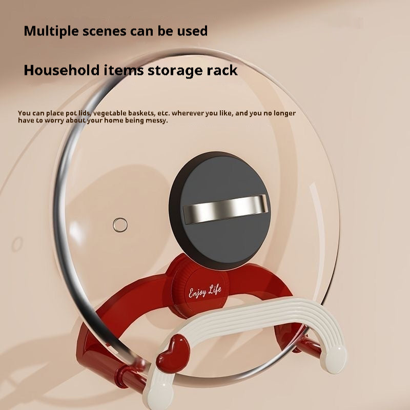 Cream Retractable Household Bathroom Punch-free Storage Rack