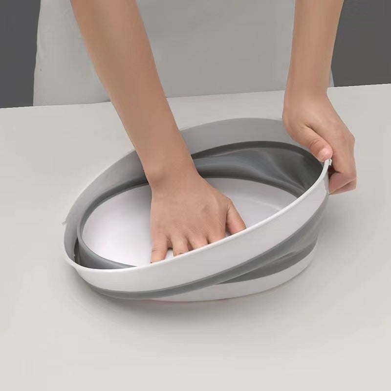 Telescopic Folding Kitchen Drain Basket with Handle – Foldable Vegetable Washing & Straining Basket