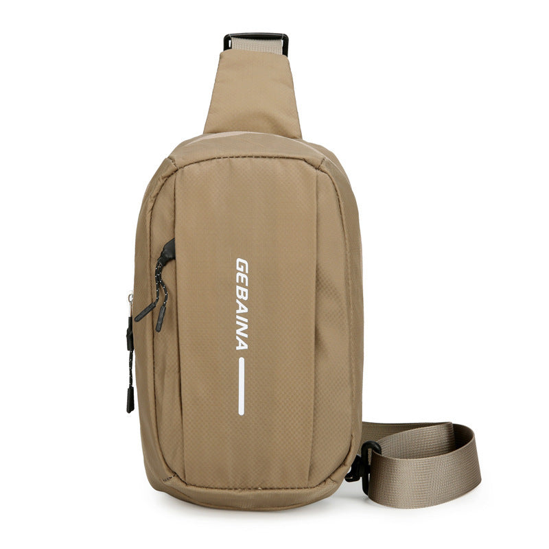 Mens Oxford Cloth Shoulder Bag Solid Color Pattern Leisure