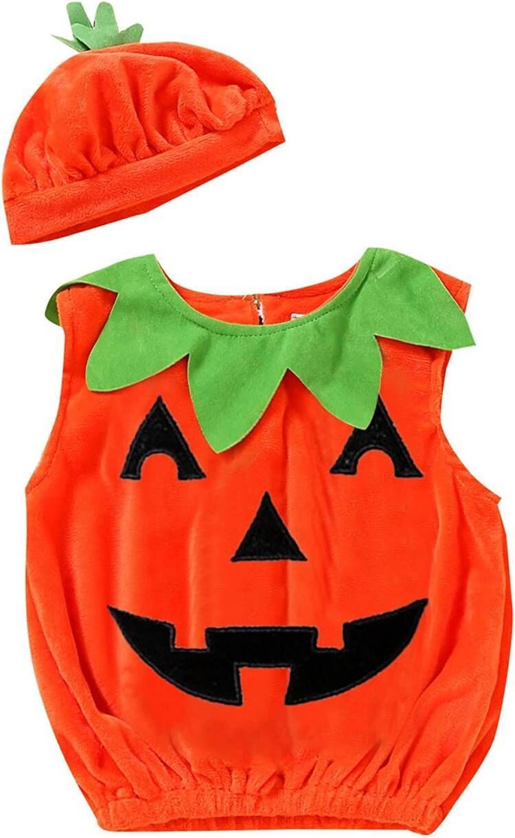 Two-piece Halloween Pumpkin Top Hat