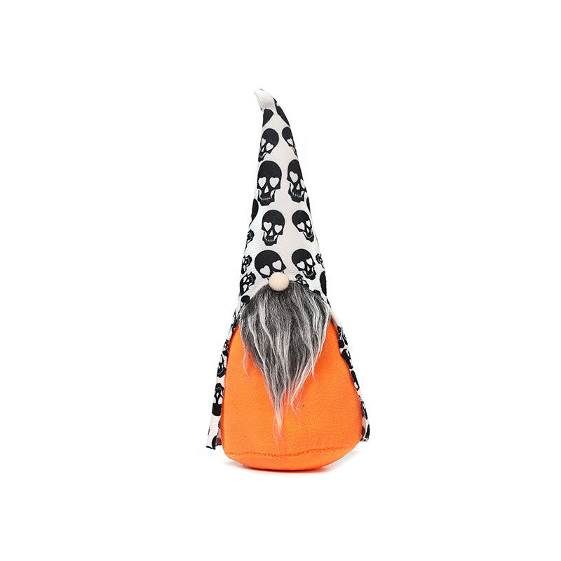 Halloween Decorations Cloak Faceless Doll Skull
