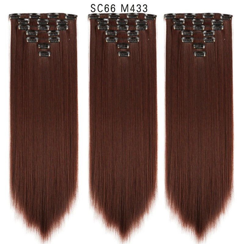 16 Card Seven-piece Hairpiece Clip Wig Beauty Chemical Fiber Wig Set Hair Extension