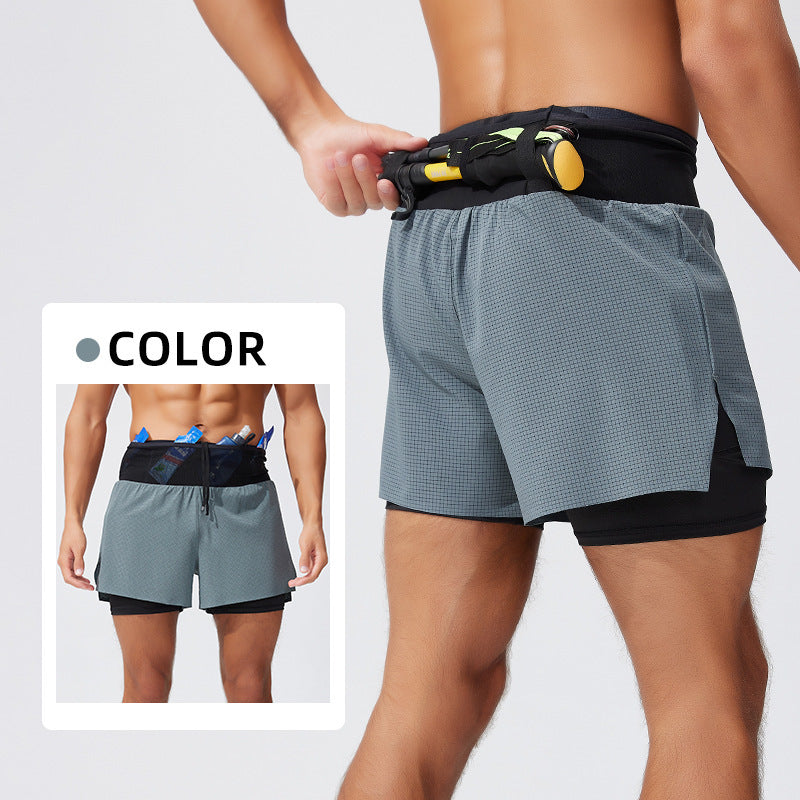High Waist Compression Pants – Men’s Fitness Running & Yoga Leggings