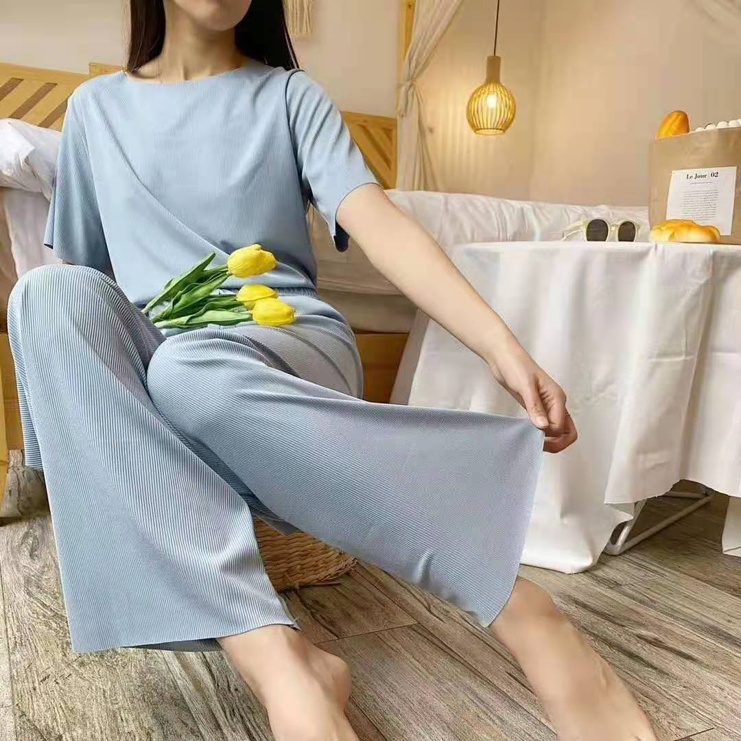 Women's Summer Pajamas Casual Loungewear Two-piece Set
