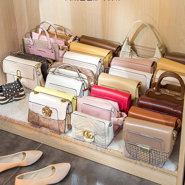 Handbag Storage Rack with Partition – Wardrobe Organizer Box