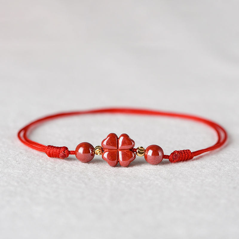 Fashion Personality Natural Cinnabar Anklet Bracelet