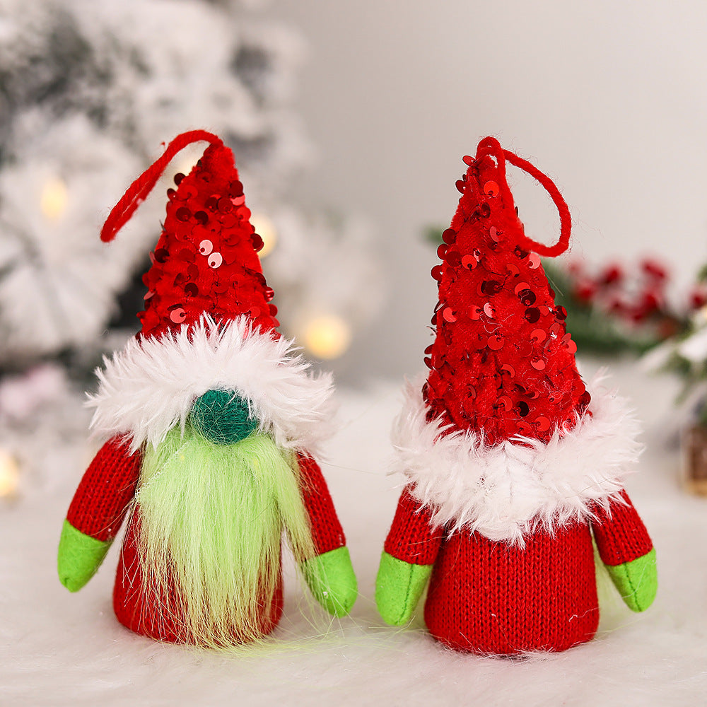 Forest Man Luminous Pendant Christmas Decorations Faceless Doll Doll