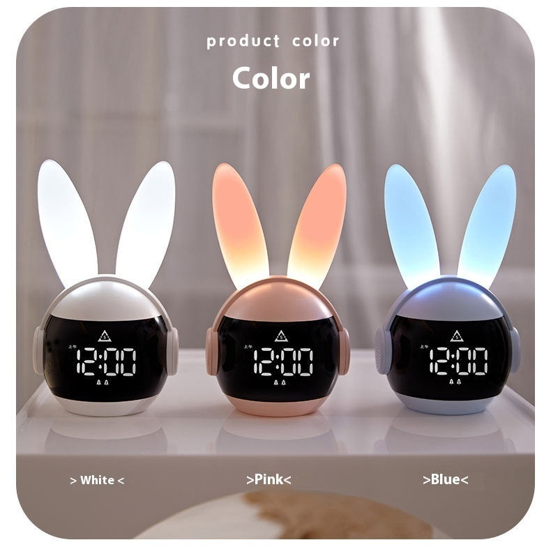Bunny Children Clock – Smart Charging Night Light with Eye Protection