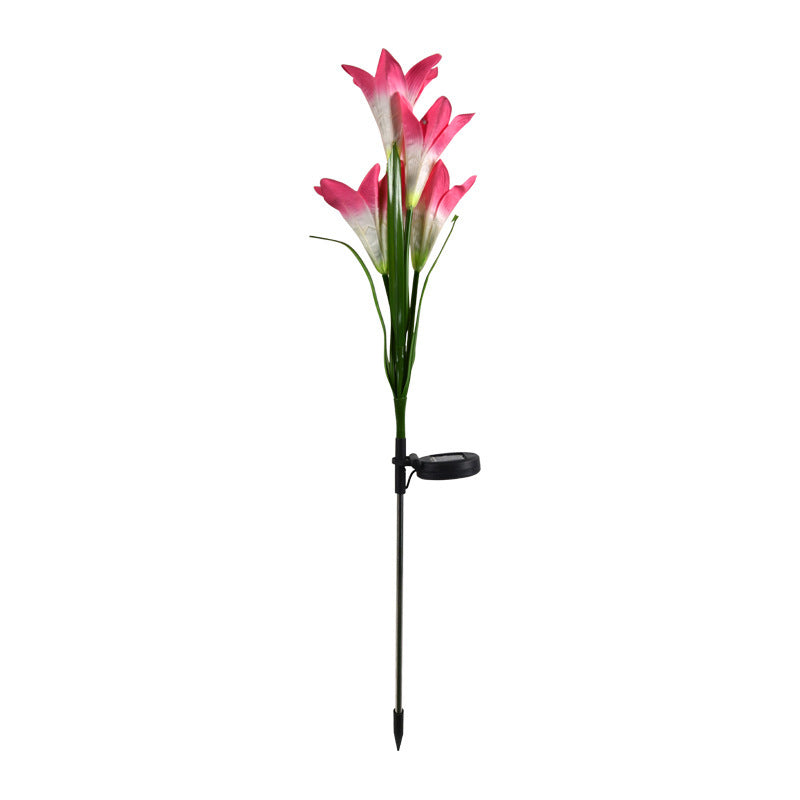 Solar Lily Festive Lantern Outdoor Villa Courtyard Garden
