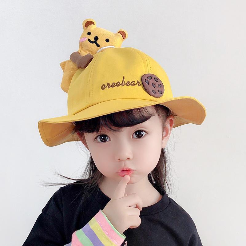 Cute Girl Sunshade Sun Protection Pot Korean Travel Children's Hat