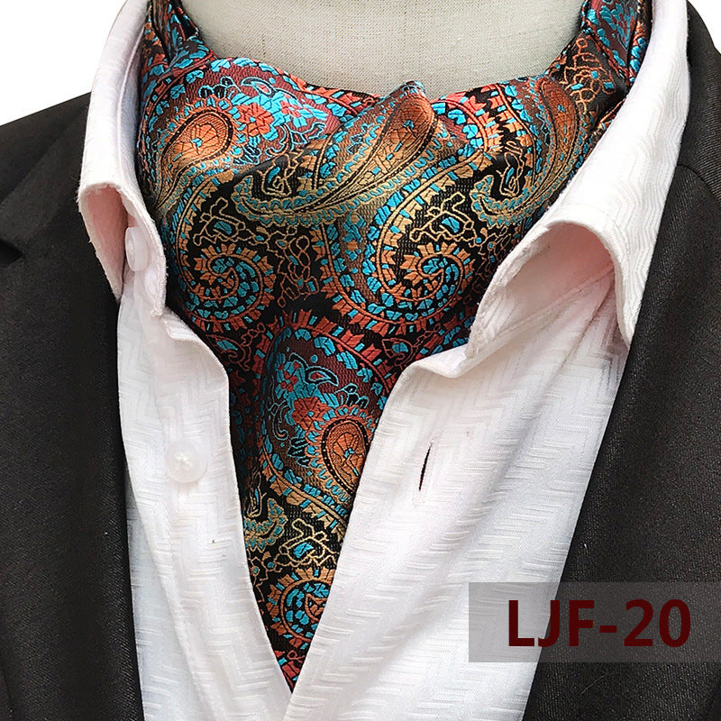 Men's British Jacquard Polyester Scarf