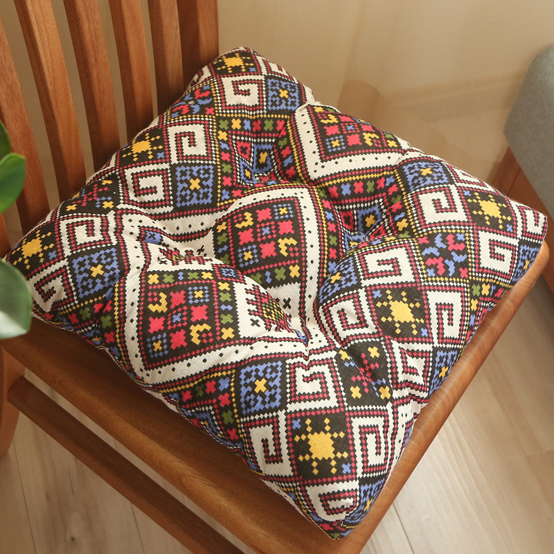 Thicken Belt Straps Chair Cushion Seat Cushion Breathable Fabric Butt Seat Cushion