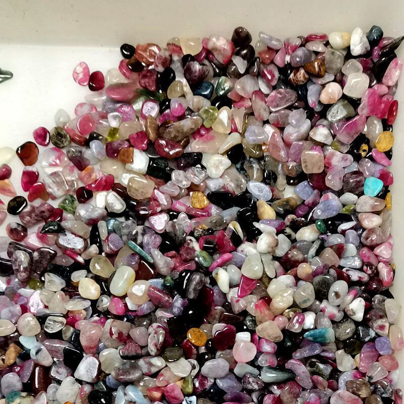 Colorful Tourmaline Gravel Fish Tank Stone