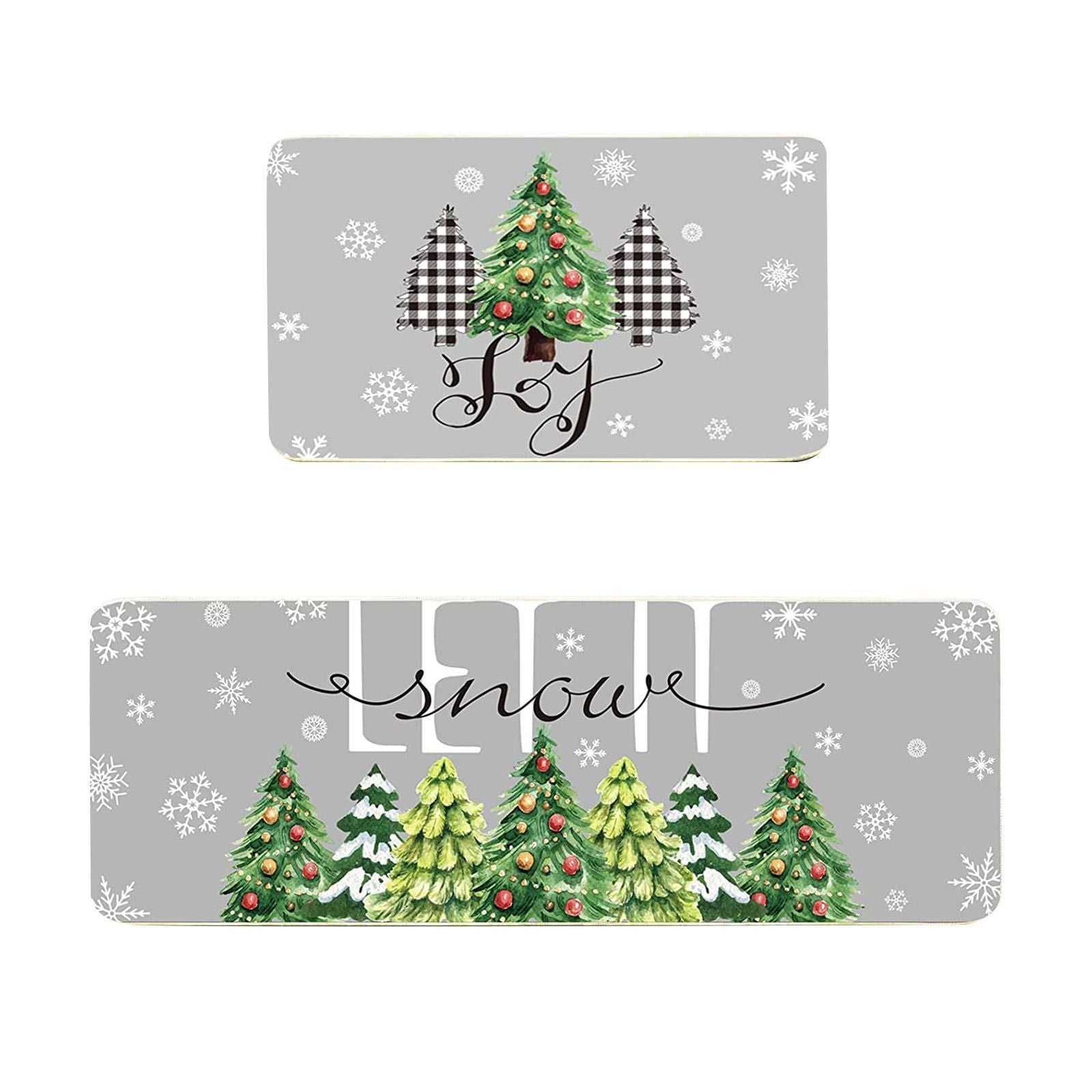 Christmas Winter Antislip Stain-resistant Entrance Absorbent Floor Mat