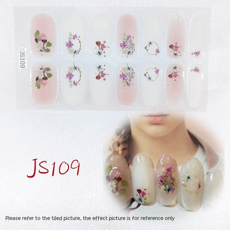 Three-dimensional Craft Crystal Nail Oil Film Crystal Glass Nail Sticker