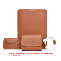 Brown 4PCs Lock Edge