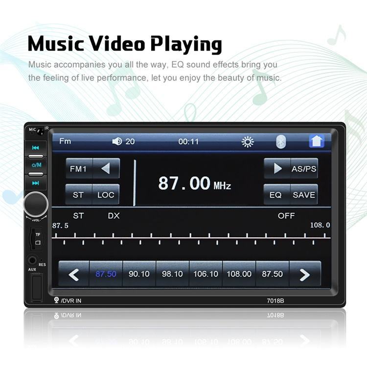 7-Inch Car Stereo Autoradio – Touch Screen Radio with Bluetooth & FM