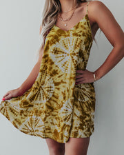 Halter Strap Dress Polyester Allover Print Relaxed Womens