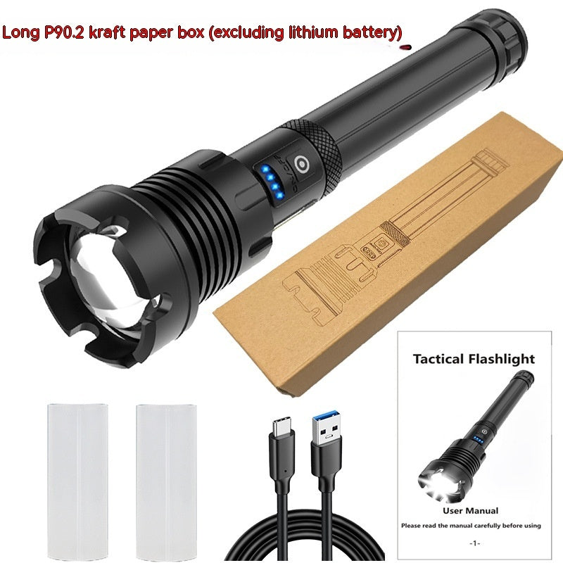 Strong Light Flashlight Outdoor Camping Emergency Rechargeable
