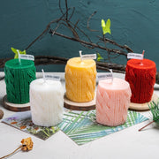 Wool Column Christmas Candle Decoration Ornaments