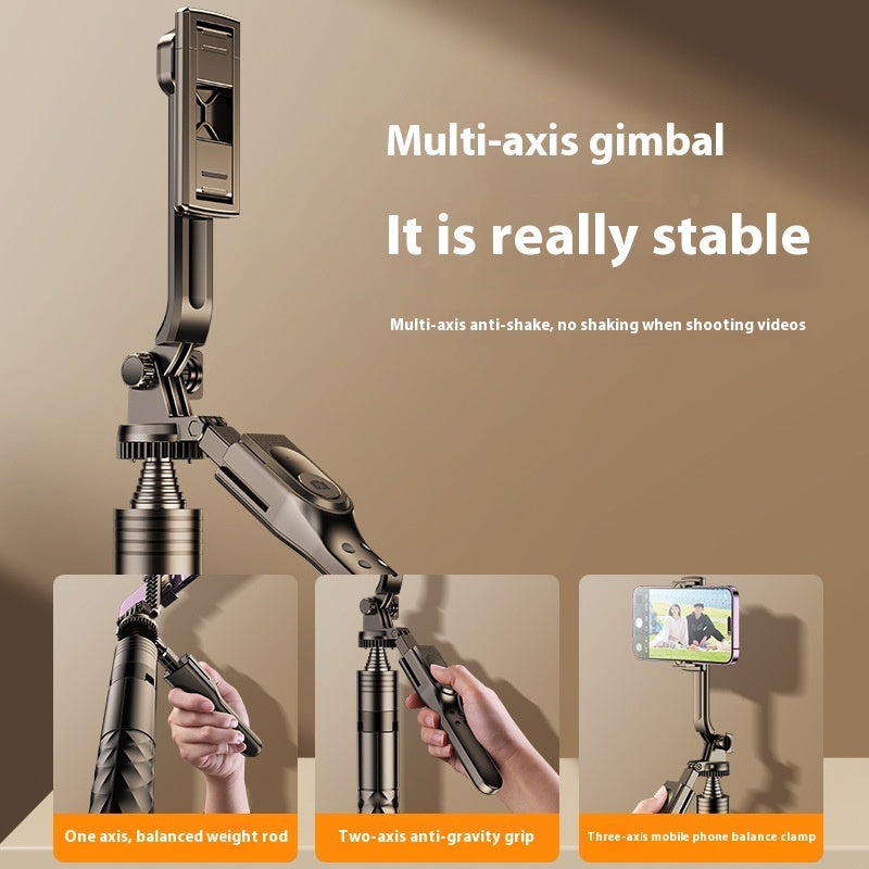 Mobile Phone Bluetooth Selfie Stick Stabilizer Floor Stand