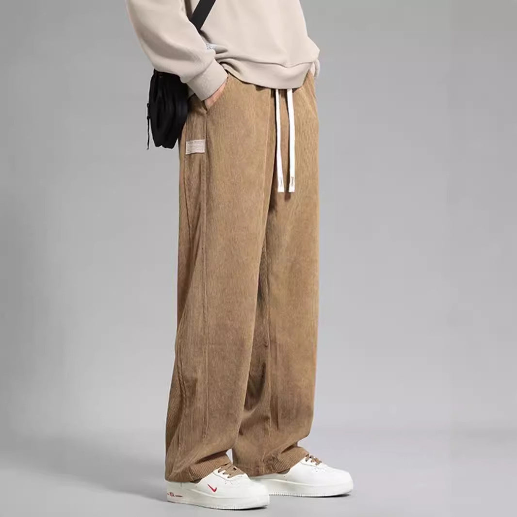 Men’s Autumn & Winter American Style Wide-Leg Street Pants