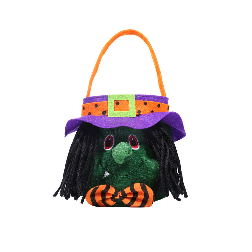 New Halloween Decorations Hooded Round Handbag