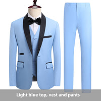 Light Blue Top Vest Pants
