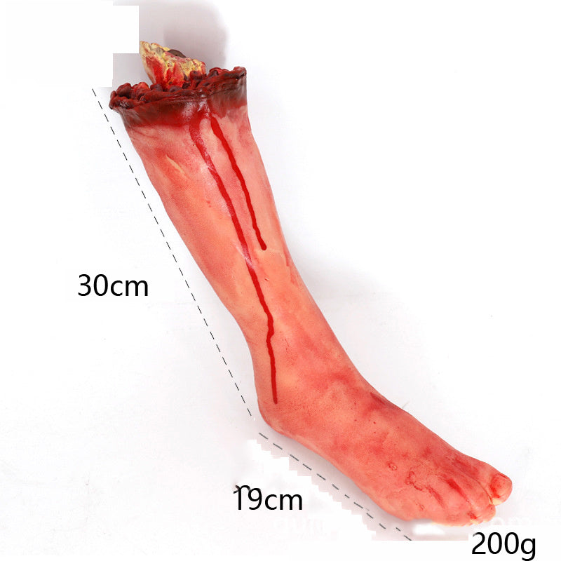 Halloween Horror Props Set – Bloody Hands, Feet, Eyeballs, and Heart for Haunted House and Bar Decorations