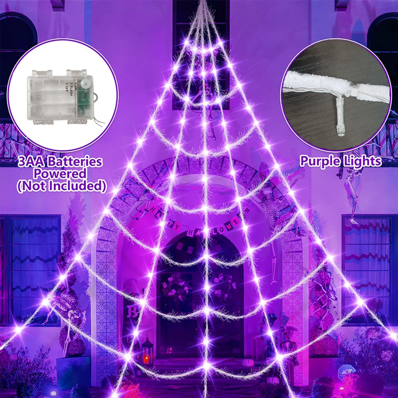 Halloween Decoration Spider Web Bar Haunted House Secret Room Scene Setting Props