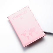 Slim PU Leather Passport Cover Unisex Geometric Pattern