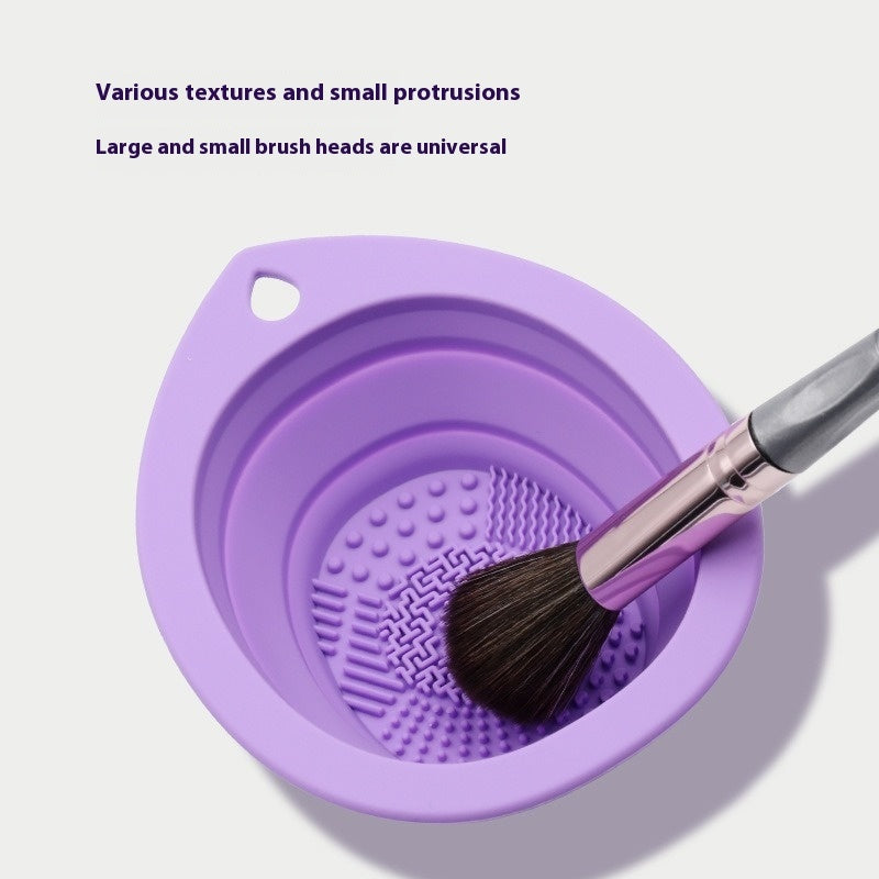 Silicone Brush Cleaning Pad – Folding Solid Color Beauty Tool Mat
