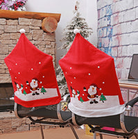 Red edge printed chair cover