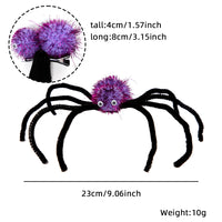 Purple Spider Barrettes